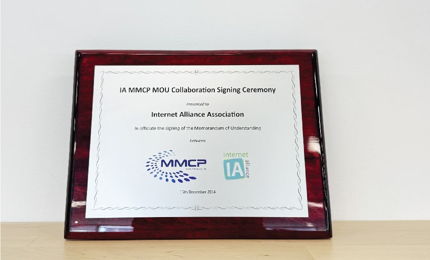 Internet Alliance Association - IA MMCP MOU Collaboration Signing Ceremony